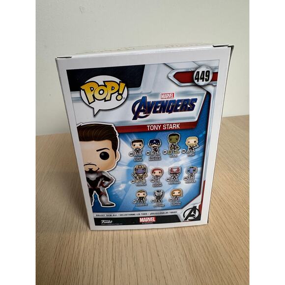 Funko Pop! Tony Stark Vinyl Figure 449 Avengers End Game-New - Picture 2 of 5